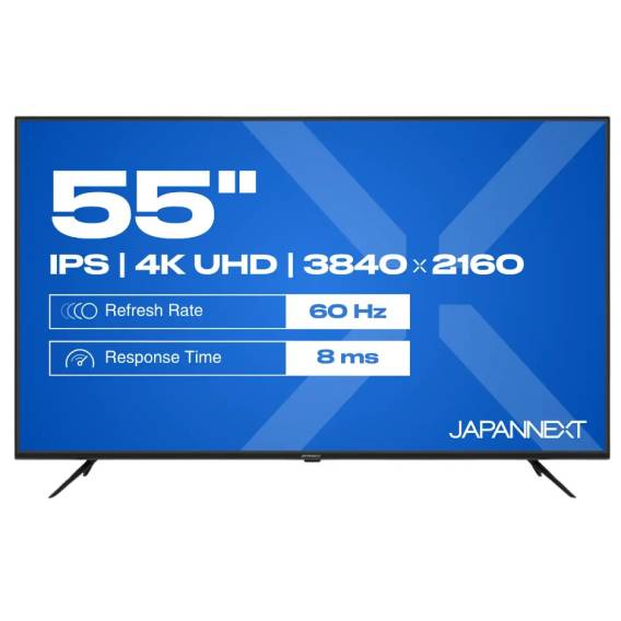 Obrázok pre JAPANNEXT JN-IPS550UHD60F počítačový monitor 139,7 cm (55") 3840 x 2160 px 4K Ultra HD LCD Černá
