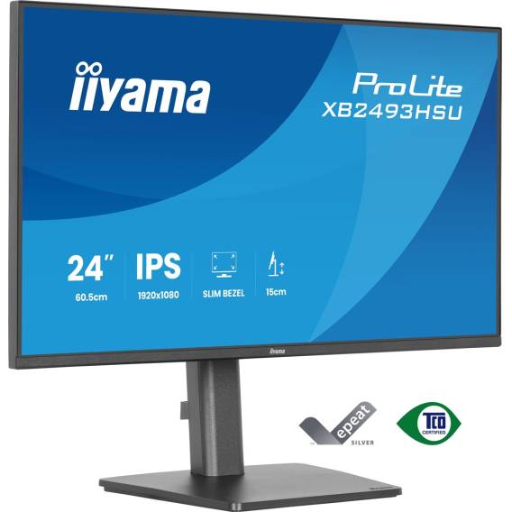 Obrázok pre iiyama ProLite XB2493HSU-B1 počítačový monitor 60,5 cm (23.8") 1920 x 1080 px Full HD LED Černá