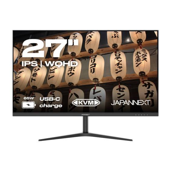 Obrázok pre JAPANNEXT JN-IPS27WQHDR-C65W počítačový monitor 68,6 cm (27") 2560 x 1440 px Wide Quad HD LCD Černá