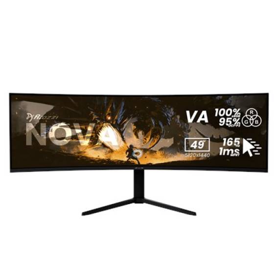 Obrázok pre Arozzi Nova 49” Curved počítačový monitor 124,5 cm (49") 5120 x 1440 px Dual QHD LED Černá