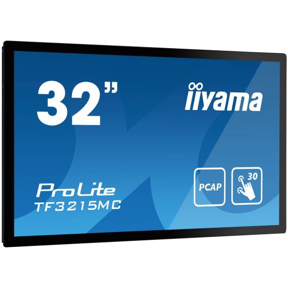 Obrázok pre iiyama ProLite TF3215MC-B2 počítačový monitor 80 cm (31.5") 1920 x 1080 px Full HD LED Dotyková obrazovka Kiosek Černá