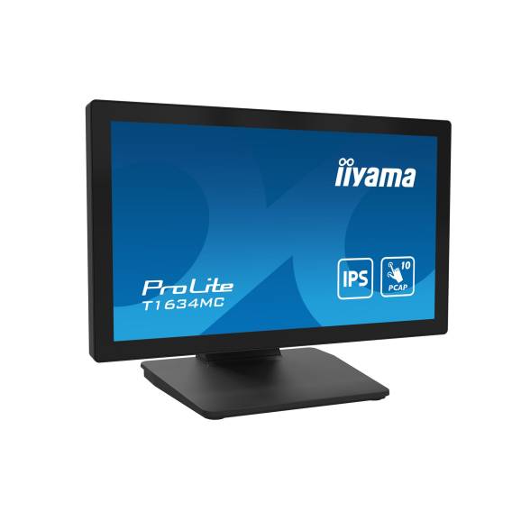 Obrázok pre iiyama ProLite T1634MC-B1S počítačový monitor 39,6 cm (15.6") 1920 x 1080 px Full HD LED Dotyková obrazovka Černá