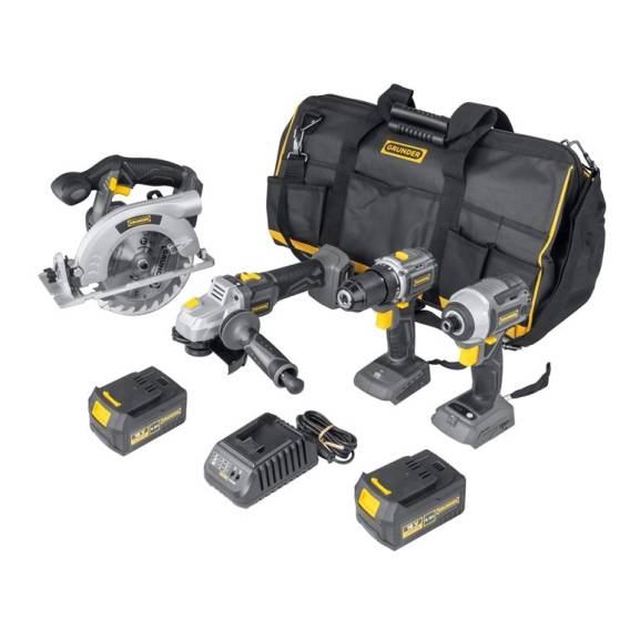 Obrázok pre TOOL SET 4 TOOLS 2X4AH 18V