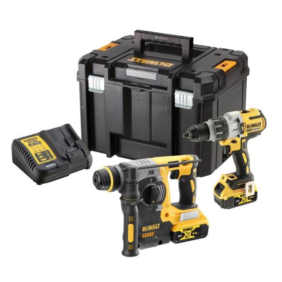 Obrázok pre SADA KOMBINOVANÉHO ELEKTRICKÉHO NÁŘADÍ DEWALT DCK229P2T 18V