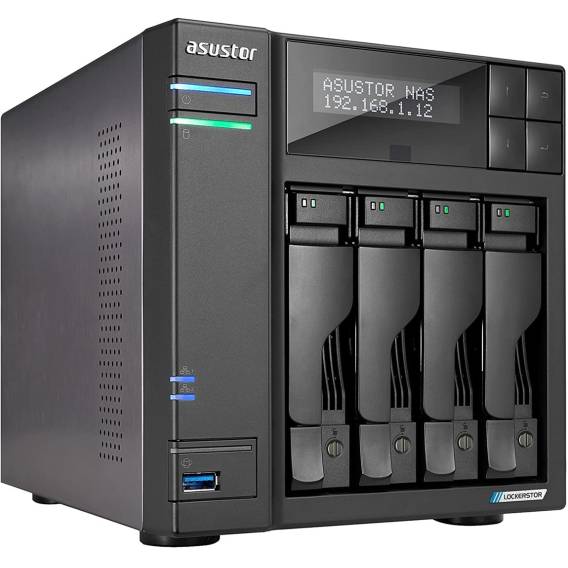 Obrázok pre Asustor LOCKERSTOR 4 Gen2 (AS6704T) NAS Desktop Intel® Celeron® N N5105 4 GB DDR4 0 TB ADM Černá