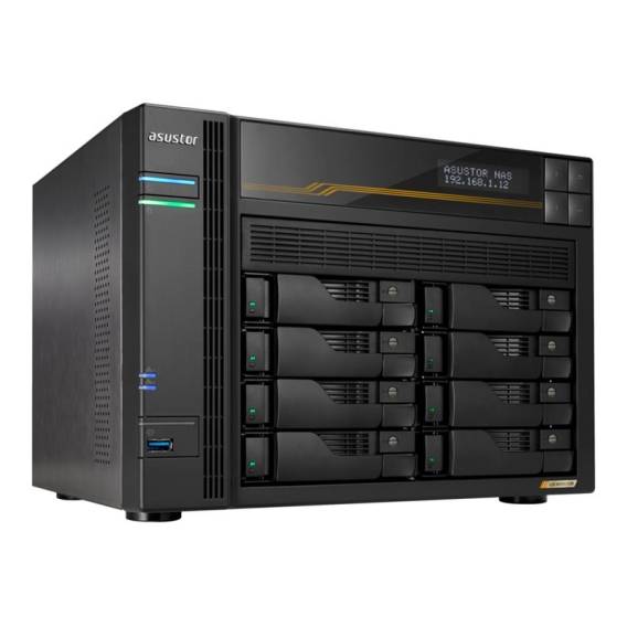 Obrázok pre Asustor LOCKERSTOR 8 Gen3 NAS Desktop AMD Ryzen V3C14 16 GB DDR5 ADM Černá