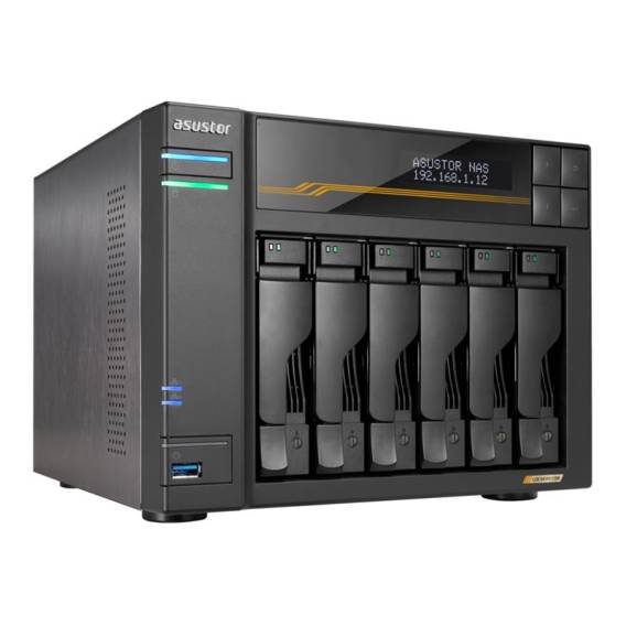 Obrázok pre Asustor LOCKERSTOR 6 Gen3 (AS6806T) NAS Desktop AMD Ryzen V3C14 16 GB DDR5 ADM Černá