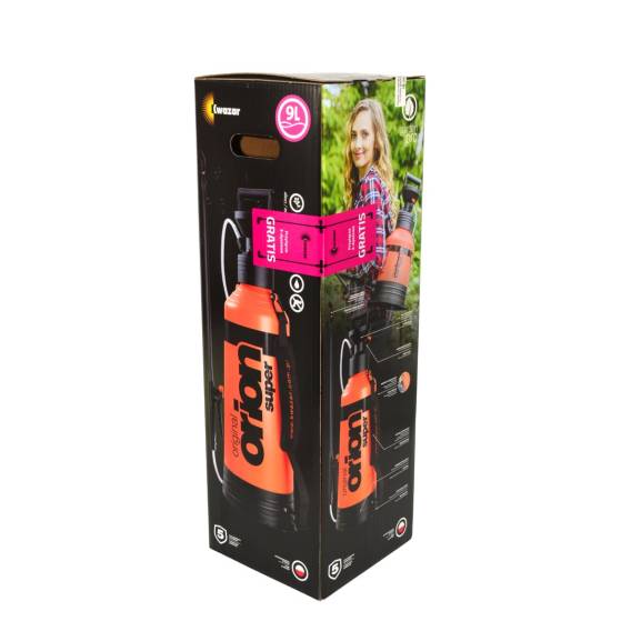 Obrázok pre KWAZAR.OPRYSKIWACZ ORION SUPER NEW  9l + PRZYŁĄCZE 3 RZĘDOWE