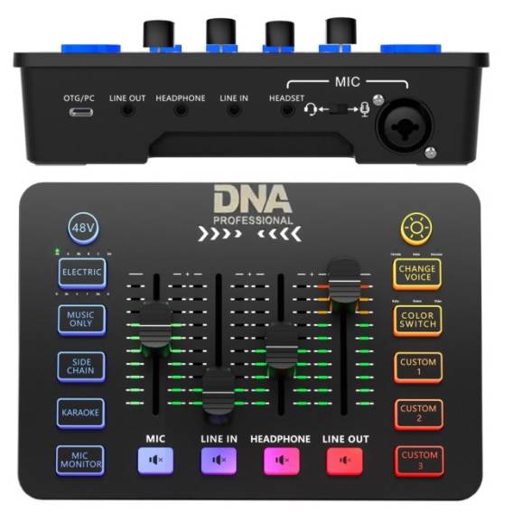 Obrázok pre DNA Professional SC ONE - 2kanálový analogový mixážní pult s vestavěnými zvukovými efekty