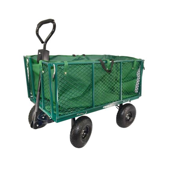 Obrázok pre AWTOOLS WÓZEK OGRODOWY TRANSPORTOWY WYSOKI Z POKROWCEM 300kg