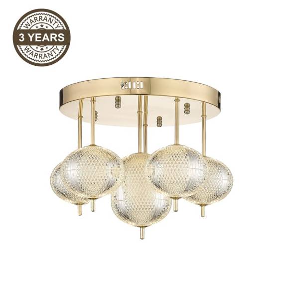 Obrázok pre CEILING LUMINAIRE LED B2360-6 GOLD