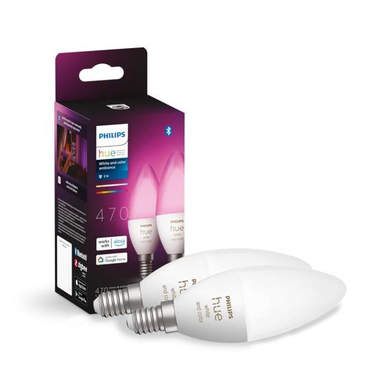 Obrázok pre Philips Hue White and Color ambiance Svíčka – chytrá žárovka s paticí E14 (sada 2 kusů)