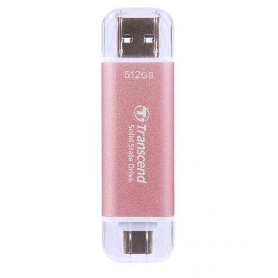 Obrázok pre Transcend ESD310 512 GB USB typ A na USB typ C 3.2 Gen 2 (3.1 Gen 2) Růžová