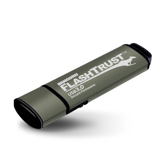 Obrázok pre iStorage Kanguru FlashTrust USB 3.0 128GB USB paměť USB Typ-A 3.2 Gen 1 (3.1 Gen 1) Šedá