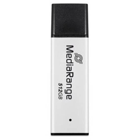 Obrázok pre MediaRange MR1904 USB paměť 512 GB USB Typ-A 3.2 Gen 1 (3.1 Gen 1) Černá, Stříbrná