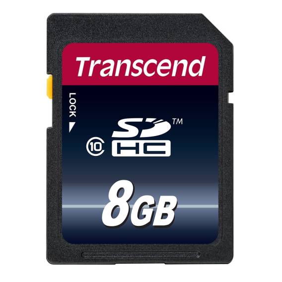 Obrázok pre Transcend TS8GSDHC10 paměťová karta 8 GB SDHC NAND Třída 10