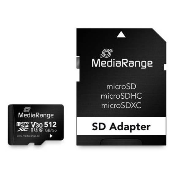 Obrázok pre MediaRange MR947 paměťová karta 512 GB MicroSDXC UHS-I Třída 10