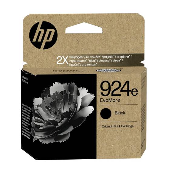 Obrázok pre HP Černá originální inkoustová kazeta 924e EvoMore