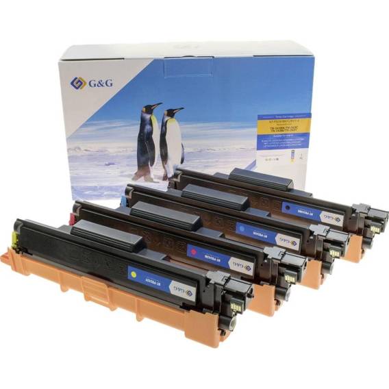 Obrázok pre G&G 16019 tonerová náplň 4 kusů Kompatibilní Černá, Azurová, Purpurová, Žlutá