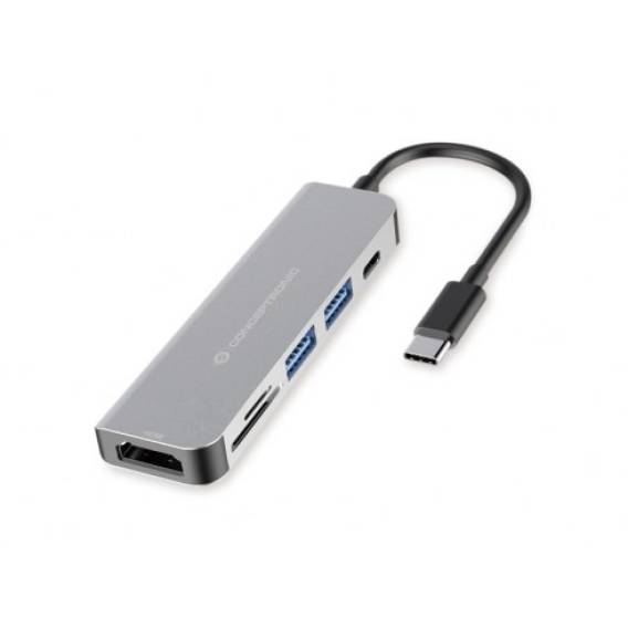 Obrázok pre Conceptronic DONN02G dokovací stanice/replikátor portů USB 3.2 Gen 1 (3.1 Gen 1) Type-C Hliník