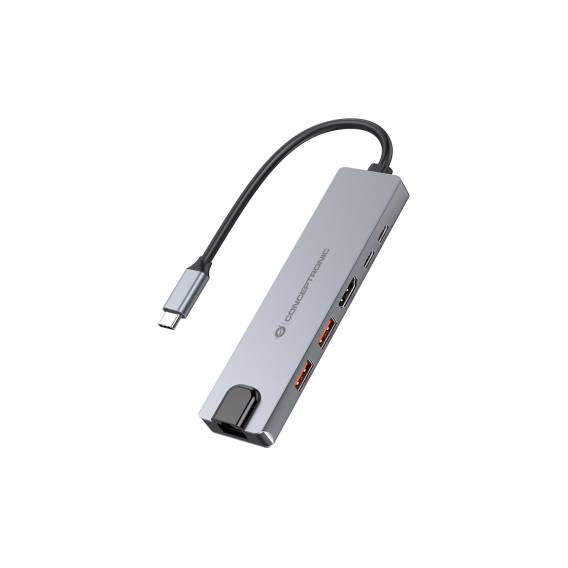 Obrázok pre Conceptronic DONN29G dokovací stanice/replikátor portů Kabel USB 3.2 Gen 2 (3.1 Gen 2) Type-C Šedá
