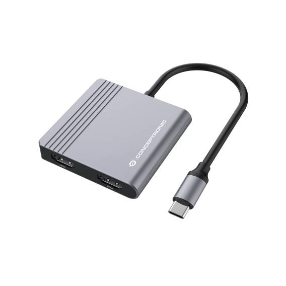 Obrázok pre Conceptronic DONN13G dokovací stanice/replikátor portů Kabel USB 3.2 Gen 1 (3.1 Gen 1) Type-C Šedá