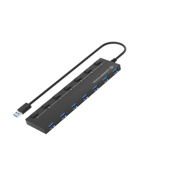 Obrázok pre Conceptronic HUBBIES19BP rozbočovač rozhraní USB 3.2 Gen 1 (3.1 Gen 1) Type-A 5000 Mbit/s Černá