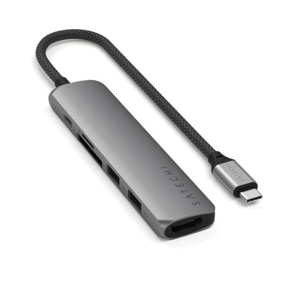 Obrázok pre Satechi ST-P6SM rozbočovač rozhraní USB typu C 10000 Mbit/s Šedá