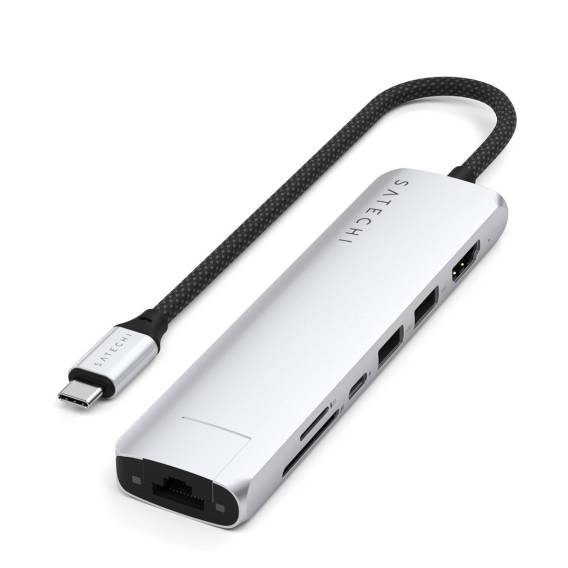 Obrázok pre Satechi ST-P7SS rozbočovač rozhraní USB typu C 10000 Mbit/s Stříbrná