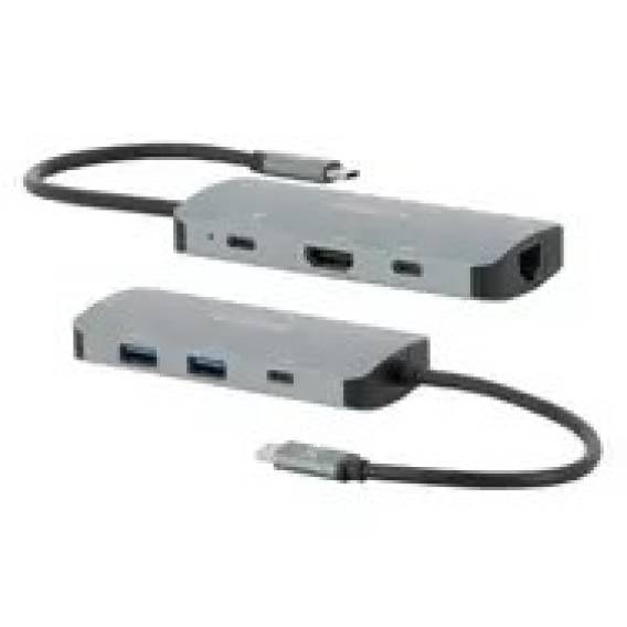 Obrázok pre Mobilis 001382 dokovací stanice/replikátor portů Kabel USB 3.2 Gen 1 (3.1 Gen 1) Type-C Černá, Šedá