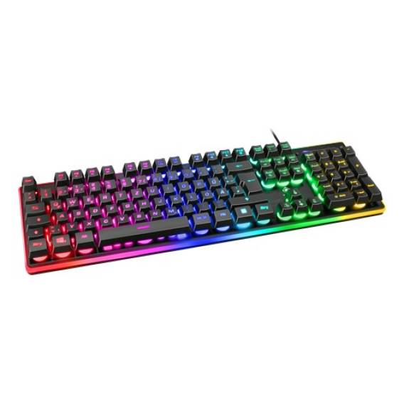 Obrázok pre Deltaco GAM-021-RGB-DE klávesnice Hraní USB QWERTZ Německý Černá