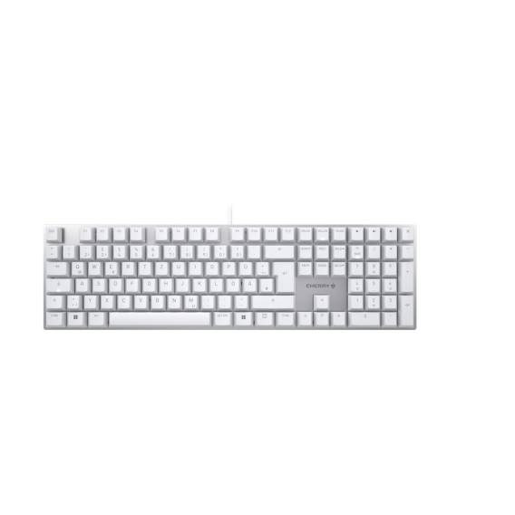 Obrázok pre CHERRY KC 200 MX klávesnice Univerzální USB QWERTZ Německý Stříbrná, Bílá