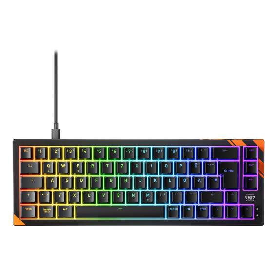 Obrázok pre CHERRY K5 PRO TMR COMPACT klávesnice Hraní USB QWERTZ Německý Černá, Oranžová
