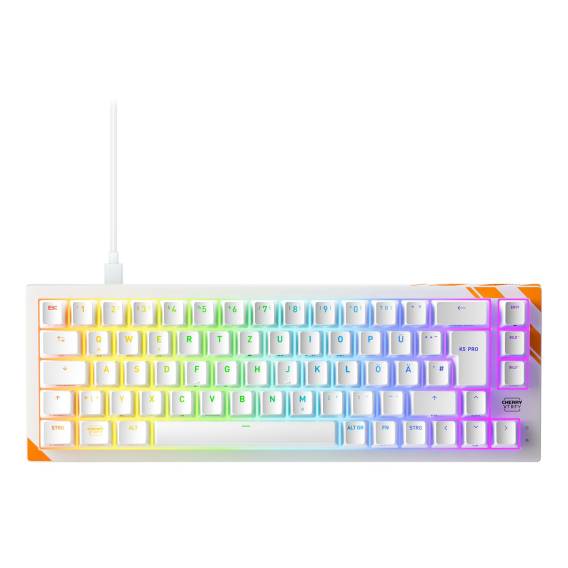 Obrázok pre CHERRY K5 PRO TMR COMPACT klávesnice Hraní USB QWERTZ Německý Oranžová, Bílá
