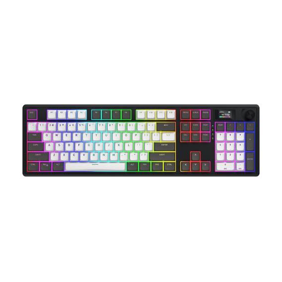 Obrázok pre HATOR Skyfall Pro Wireless 100 klávesnice Hraní USB + RF Wireless + Bluetooth QWERTY Americká angličtina Černá, Šedá