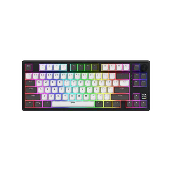 Obrázok pre HATOR Skyfall Pro Wireless 80 klávesnice Hraní USB + RF Wireless + Bluetooth QWERTY Americká angličtina Černá, Šedá