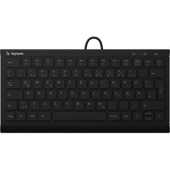 Obrázok pre KeySonic KSK-5011ELC (DE) klávesnice Domácí USB QWERTZ Německý Černá