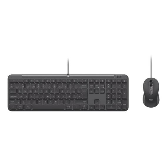 Obrázok pre Logitech Signature Slim Combo MK620 For Business klávesnice Obsahuje myš Domov/kancelář USB QWERTZ Německý Grafit