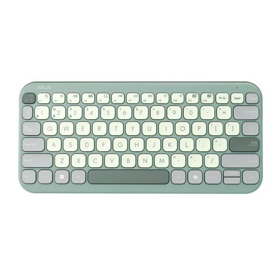 Obrázok pre ASUS KW100 KEYBOARD/GN/GE/81 klávesnice Domácí Bluetooth QWERTZ Německý Zelená, Světle zelená