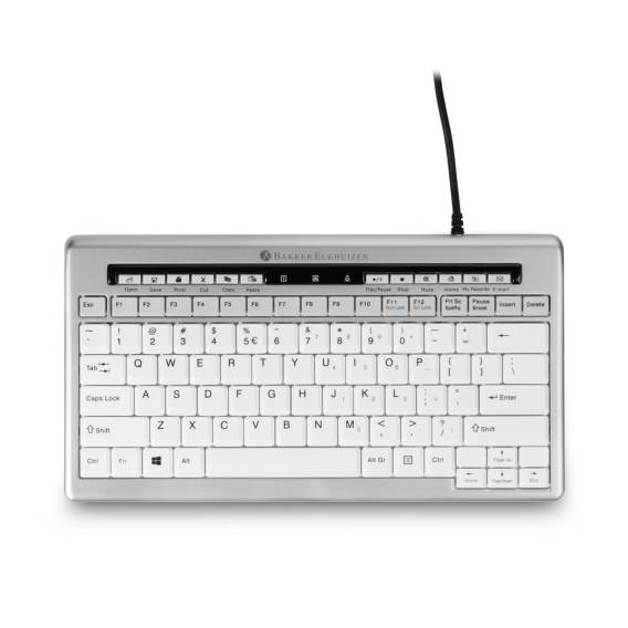 Obrázok pre BakkerElkhuizen S-board 840 klávesnice Kancelář USB QWERTY Americká angličtina Světle šedá, Bílá