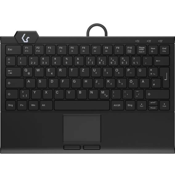 Obrázok pre KeySonic KSK-5210ELU (DE) klávesnice Domácí USB QWERTZ Německý Černá