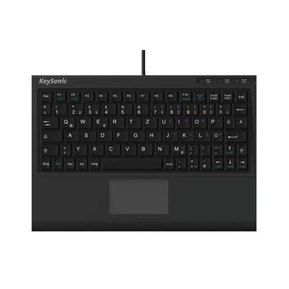 Obrázok pre KeySonic ACK-3410 (DE) klávesnice Kancelář USB QWERTZ Německý Černá