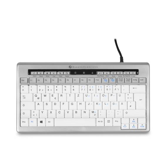 Obrázok pre BakkerElkhuizen S-board 840 klávesnice Kancelář USB QWERTZ Německý Světle šedá, Bílá