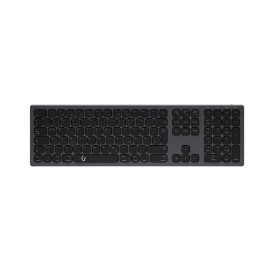 Obrázok pre KeySonic KSK-8023BTRF (DE) klávesnice Univerzální Bluetooth QWERTZ Německý Antracit, Černá