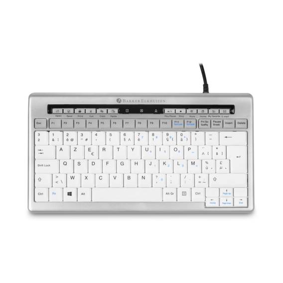Obrázok pre BakkerElkhuizen S-board 840 klávesnice Kancelář USB QWERTY Britská angličtina Světle šedá, Bílá