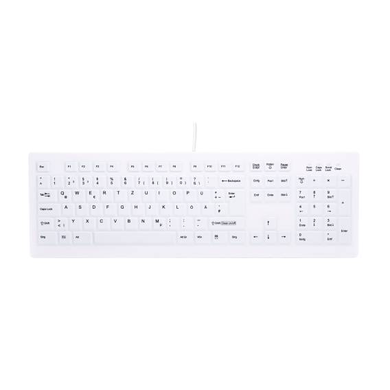 Obrázok pre Contour Design Active Key AK-C8100 klávesnice Kancelář RF bezdrátový Německý Bílá