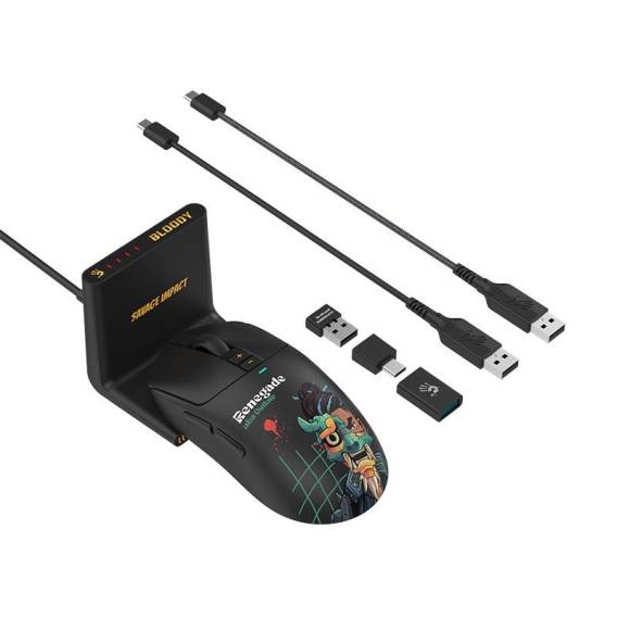 Obrázok pre Mysz bezprzewodowa A4Tech Bloody R72 ULTRA DUO Renegade Midnight