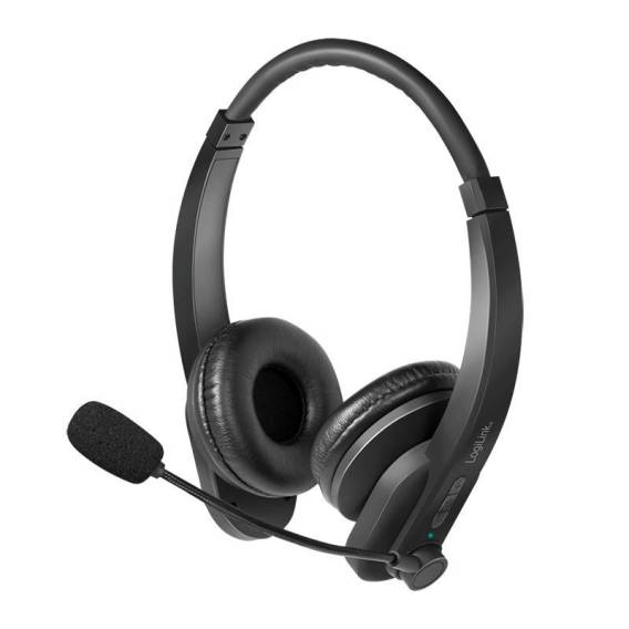 Obrázok pre LogiLink BT0060 sluchátka / náhlavní souprava Sluchátka s mikrofonem Bezdrátový Přes hlavu Kancelář / call centrum Bluetooth Černá