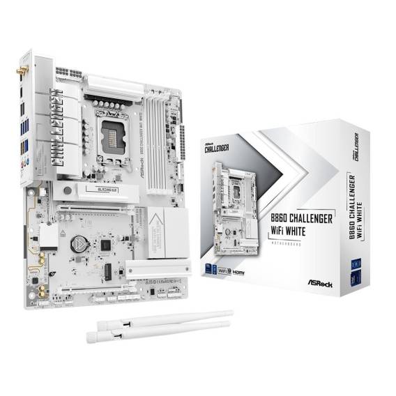 Obrázok pre Asrock B860 Challenger WiFi White Intel B860 LGA 1851 (Socket V1) ATX