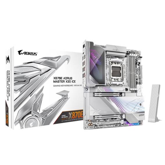 Obrázok pre GIGABYTE X870E AORUS MASTER X3D ICE AMD X870E Zásuvka AM5 ATX